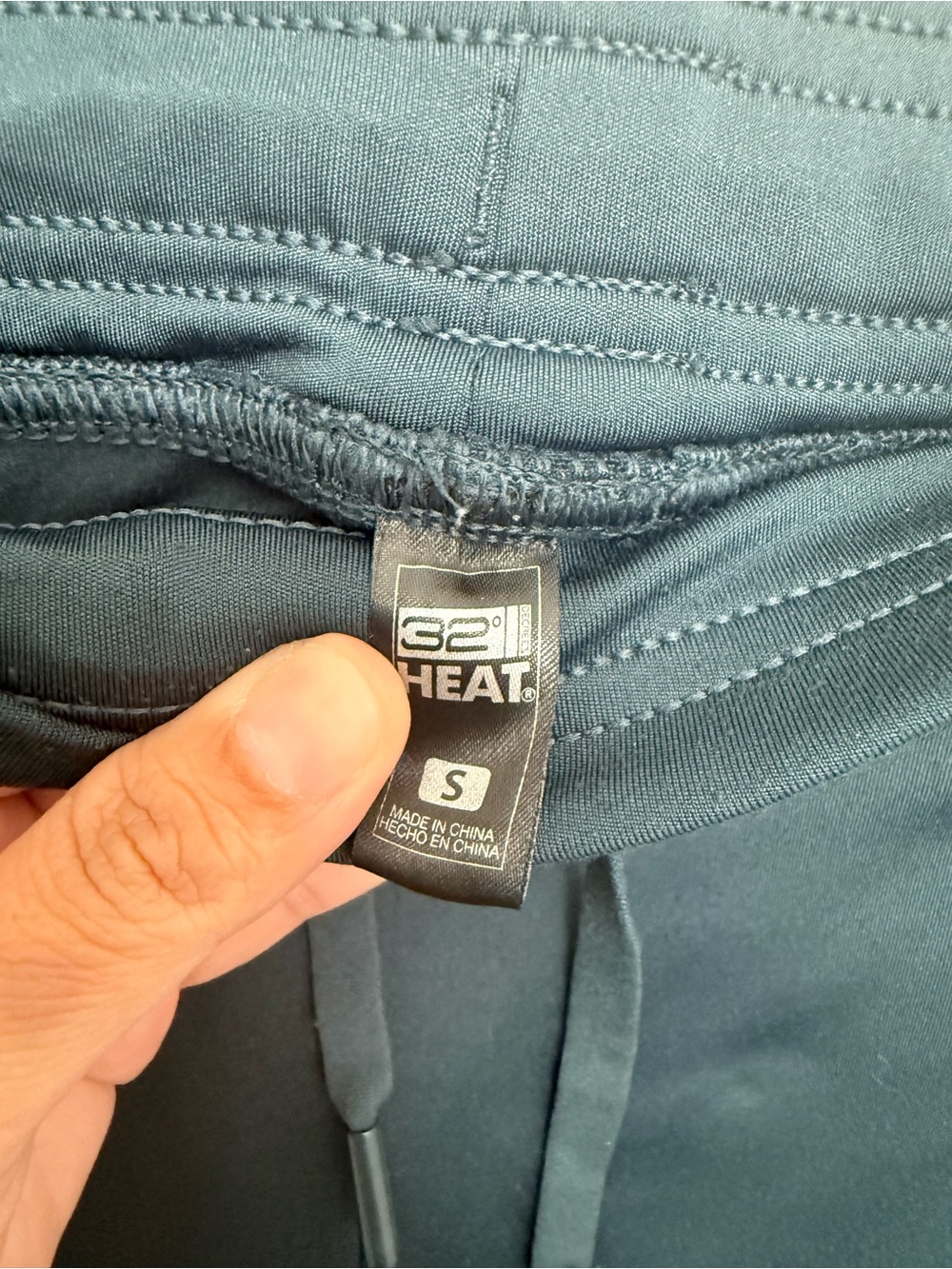 32 Degrees Heat Women's Tech Fleece Jogger Pants in a deep dark teal size small - Picture 4 of 5